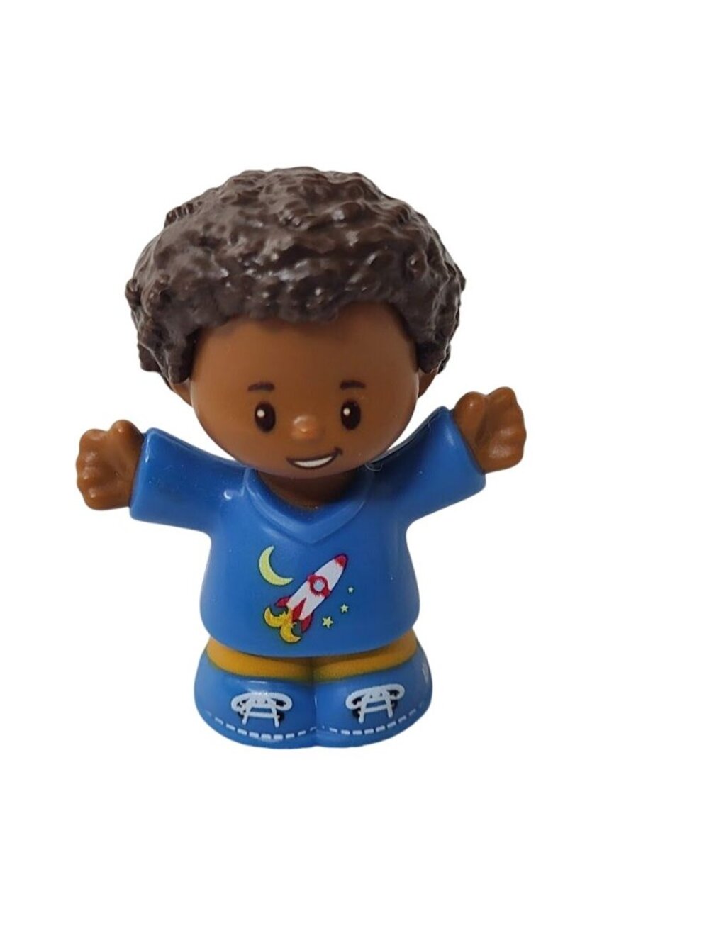Fisher Price Little People Boy Figure Rocket Shirt School Kid Chris 2016 Mattel